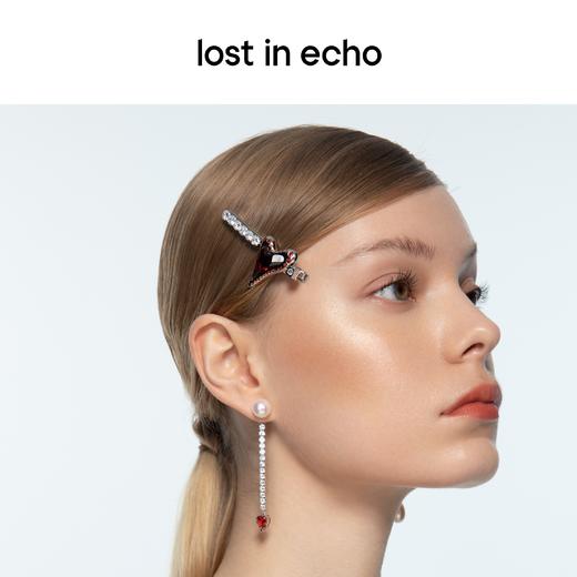 lost in echo 设计师情人节限定 晶饰镶嵌爱心发夹 商品图2