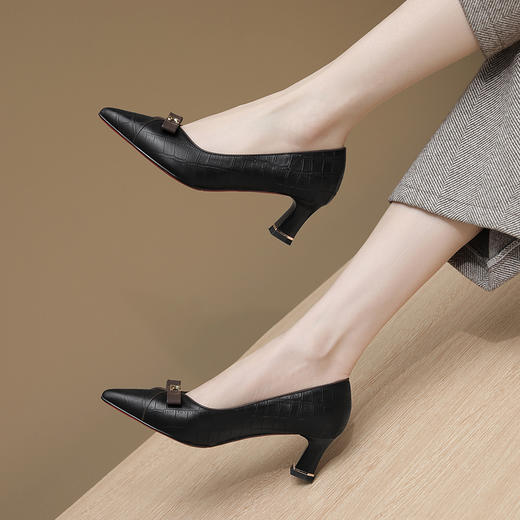 柔软舒适，真皮尖头百搭小皮鞋GLS518 商品图3