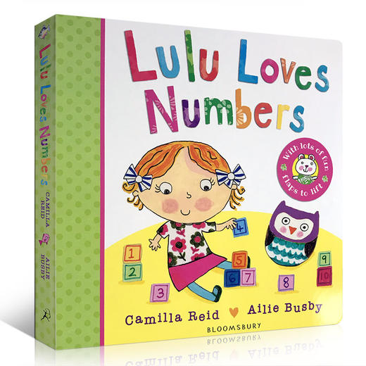 英文原版启蒙绘本 露露lulu系列 Loves Numbers 露露爱数字 认知书读物幼儿启蒙图画读物 亲子互动认知学习纸板翻翻书 商品图0