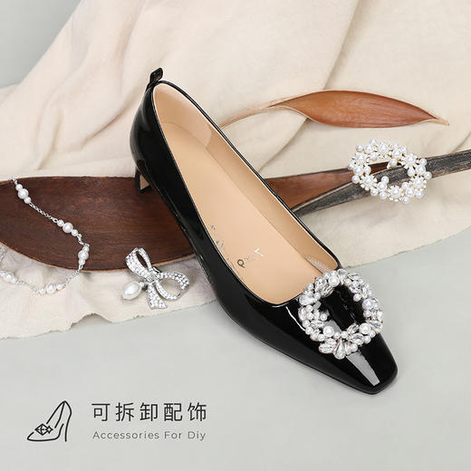 【促销款】7or9空气棉高跟鞋-焦糖黑咖 商品图4