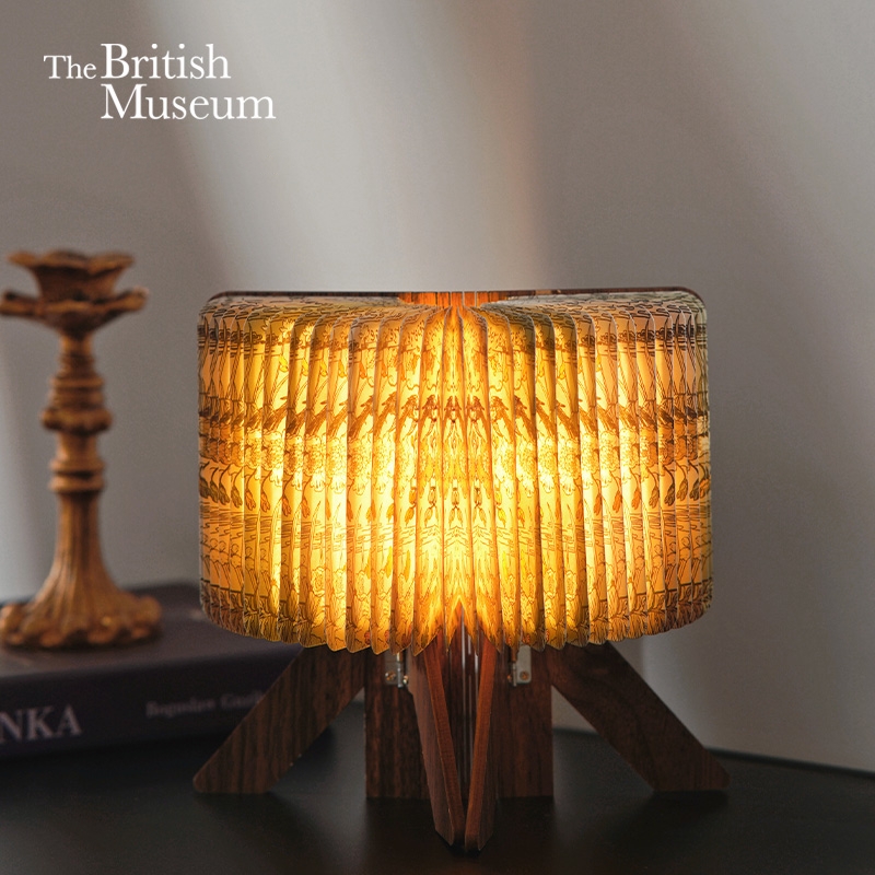 大英博物馆欧式中国风系列R型百叶式氛围灯摆件