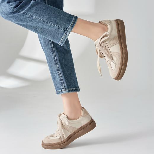 ZHR德训鞋女2023新款春季季百搭爆款运动休闲鞋厚底华夫女鞋 商品图4