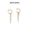 lost in echo设计师爱无畏系列 greta竹节珍珠链条流苏耳环 商品缩略图0