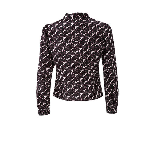 EITIE爱特爱春季新款印花飘带舒服衬衣7309003 商品图6