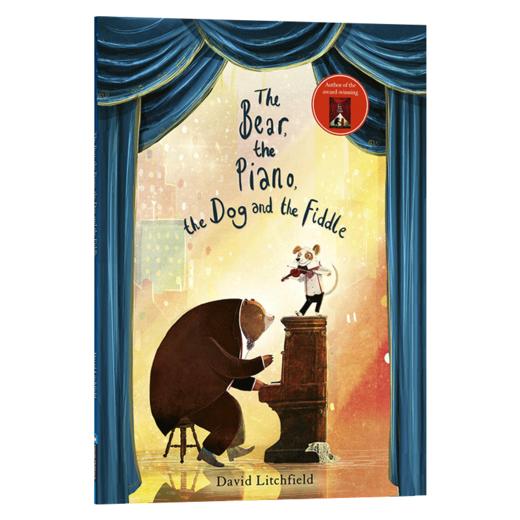 英文原版 大熊和钢琴 狗和小提琴 Bear The Piano The Dog and the Fiddle 熊与钢琴系列绘本纸板书David Litchfield 进口英语书籍 商品图1