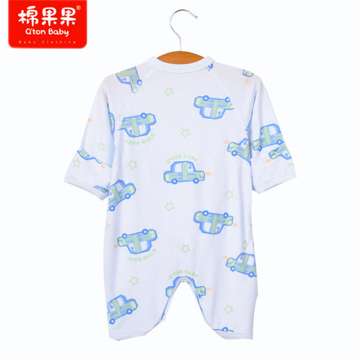 棉果果商场同款春季新品男童兰精莫代尔超柔舒适弹力大59-73码偏襟蝴蝶哈衣连体衣M111726423094 商品图3