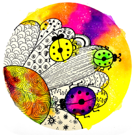 《 花朵上的七星瓢虫》低幼【自动发货：下单后，点击手机短信中收到的链接，即可获取文件下载的链接；如有任何问题，可添加客服微信hm33268获得帮助】