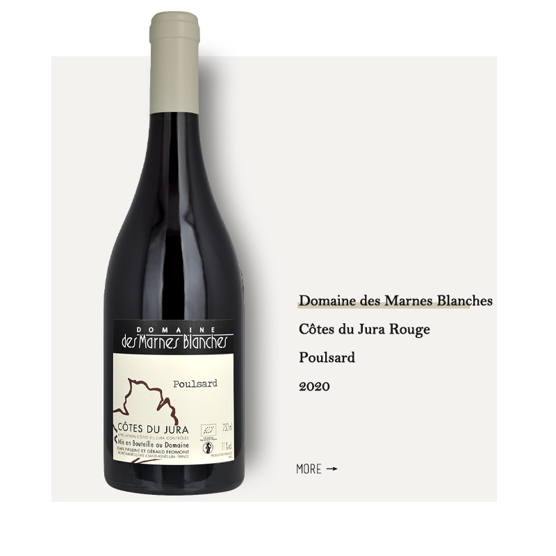 Domaine des Marnes Blanches Côtes du Jura Rouge Poulsard 2020 rouge 白岩酒庄普萨干红2020