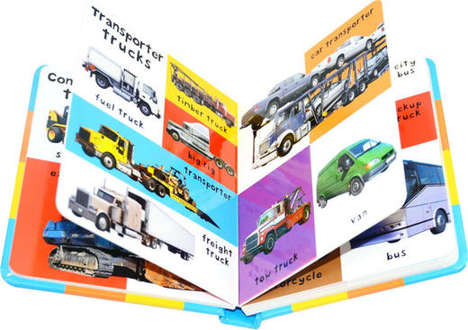 First 100 Trucks交通工具启蒙认知100词系列 英文原版绘本纸板书 儿童汽车卡车种类启蒙宝宝图画故事书1-3岁亲子早教英语读物 商品图1