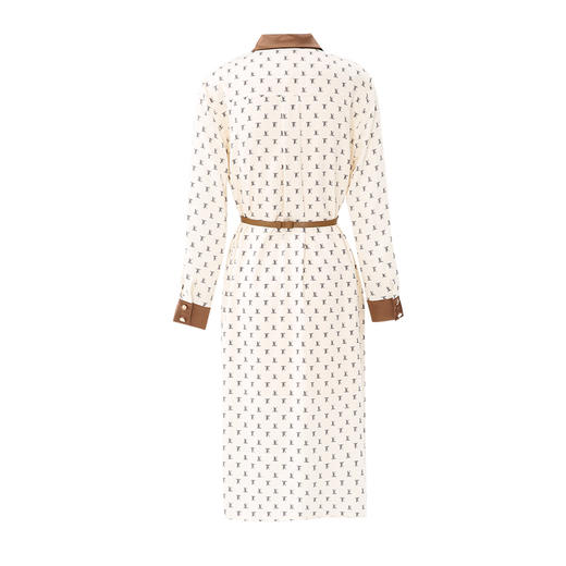 EITIE爱特爱春季新款气质优雅高腰显瘦连衣裙7307019 商品图6