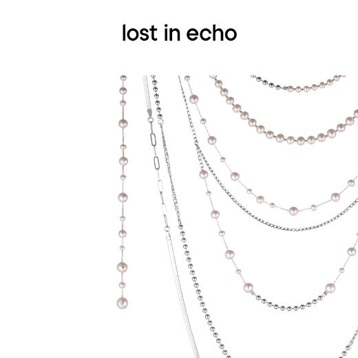 lost in echo 原创设计师品牌 情人节限定 珍珠多层瀑布链式项链 商品图1