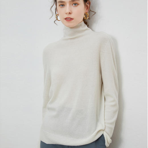 软糯亲肤羊毛衬衣开衫 阔腿裤文艺马甲羊绒帽 商品图7