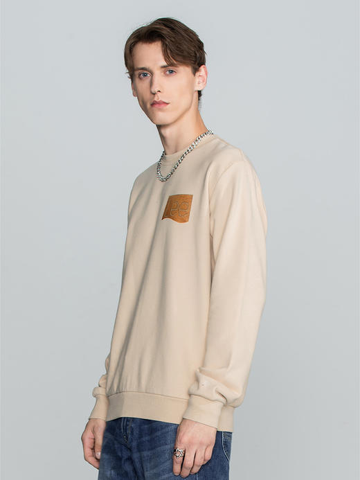 Lee商场同款101+22秋冬新品标准版型圆领长袖男卫衣LMT003620101 商品图2