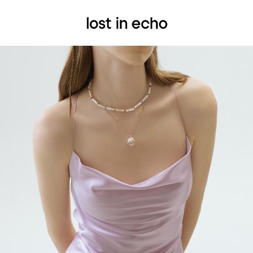 lost in echo 设计师品牌 原创设计师品牌 异型珠链双层彩色巴洛克珍珠项链 商品图4
