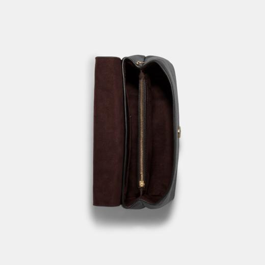 超经典Bug价！Coach Tammie C扣黑色牛皮单肩包链条包 商品图9