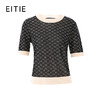 EITIE爱特爱春季新品时尚拼接色显瘦气质女针织衫7301007 商品缩略图5