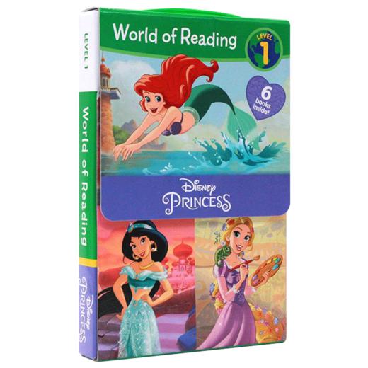 迪士尼阅读世界公主系列6册盒装 英文原版 儿童分级读物第1级 World of Reading Disney Princess Level 1 Boxed Set 进口英语书籍 商品图0