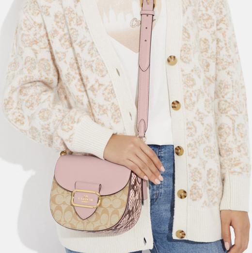 新款叠加折扣！Coach粉拼马鞍包小猪包只要￥1540直邮到手 商品图1