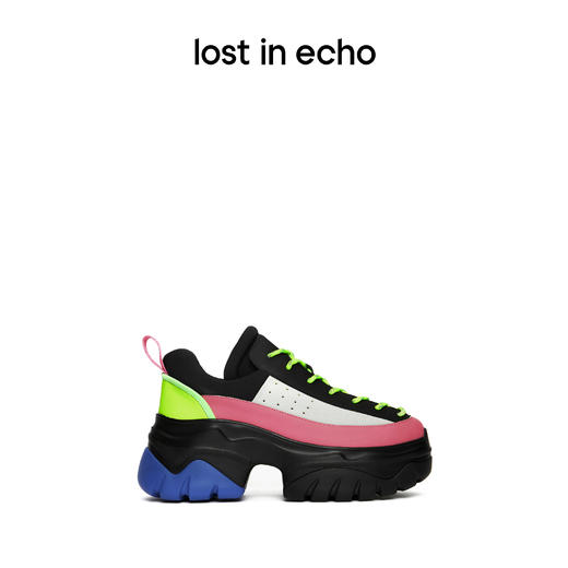 【下架】lost in echo 设计师原创  趣味鞋舌拼接鱼骨大底休闲鞋女 商品图2