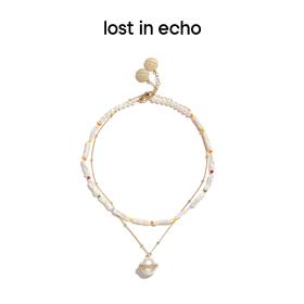 lost in echo 设计师品牌 原创设计师品牌 异型珠链双层彩色巴洛克珍珠项链