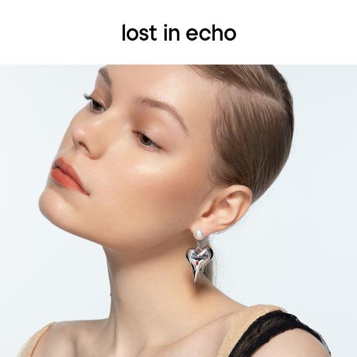 lost in echo 情人节限定 古怪之心系列 初识荆棘 心形耳环项链 商品图2