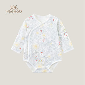 英氏婴儿衣服宝宝哈衣2023春夏新品长袖连体衣包屁衣YLDAJ0P001A