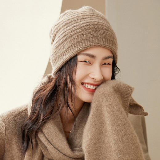 软糯亲肤羊毛衬衣开衫 阔腿裤文艺马甲羊绒帽 商品图13