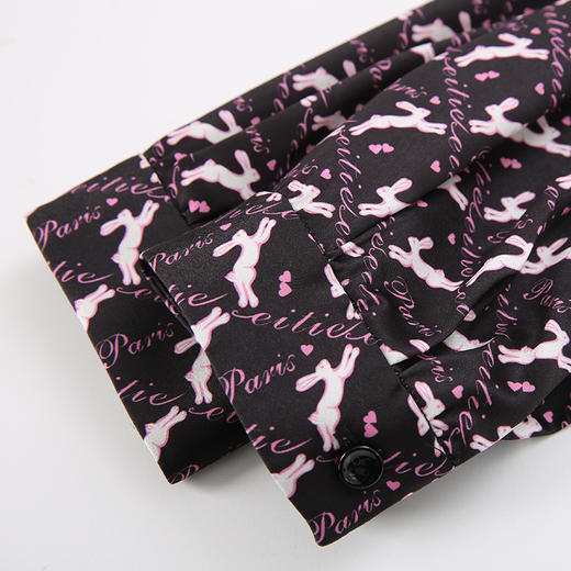 EITIE爱特爱春季新款印花飘带舒服衬衣7309003 商品图7