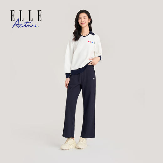 ELLE Active 【百搭显瘦】长裤休闲时尚直筒裤阔腿裤新款裤子 商品图2