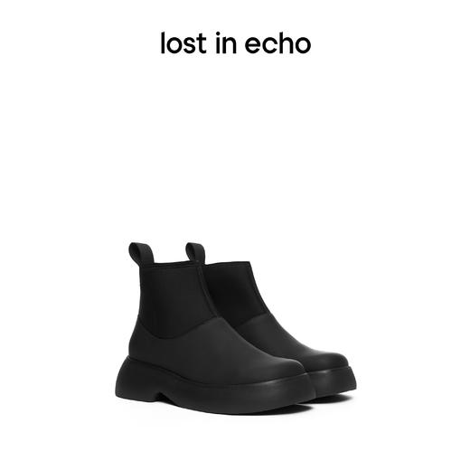 lost in echo 设计师女鞋 新款 泡胶鞋套超轻厚底切尔西靴马丁靴 商品图0