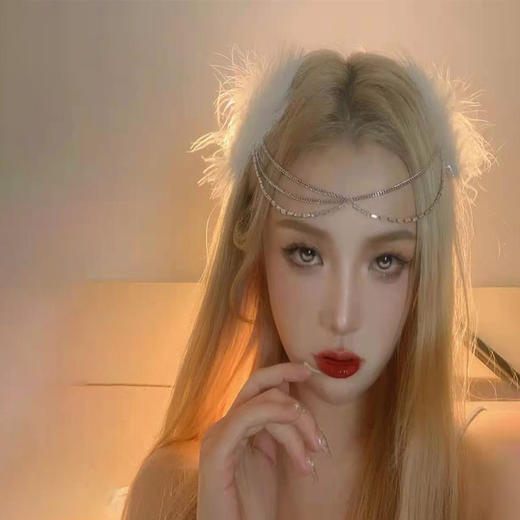 假发女长发全头套式气质修脸中分长直发lolita自然蓬松假发套 商品图3