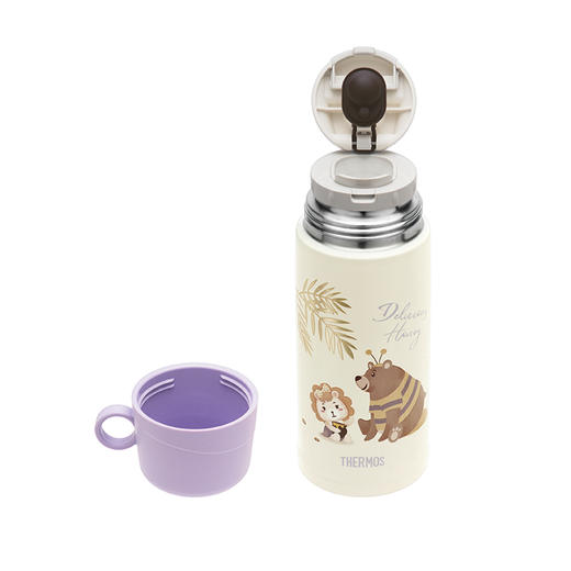 膳魔师不锈钢两用儿童水壶（热带雨林）紫色600ml 商品图1
