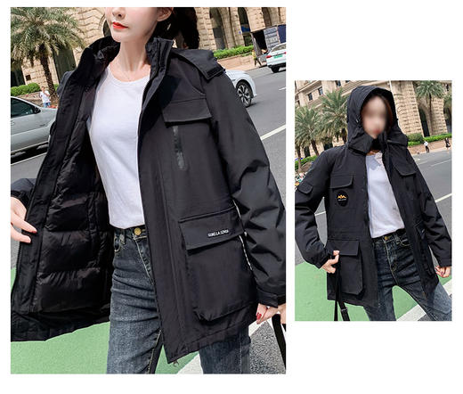 裁缝学苑AG121 冲锋衣工装风衣羽绒服纸样女装可拆卸内胆打版裁剪 商品图4