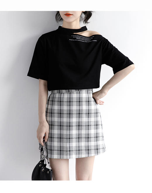 裁缝学苑AG184挂脖领短袖t恤纸样女夏衣服服装女装上衣样衣打版图 商品图3