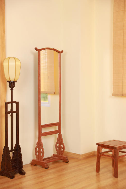 红桥红  家具严选  缅甸花梨（大果紫檀）  【177如意试衣镜】 商品图0