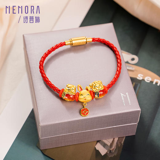 MEMORA诗普琳国潮护佑十二生肖转运珠中国红国潮生肖HP505201 商品图9