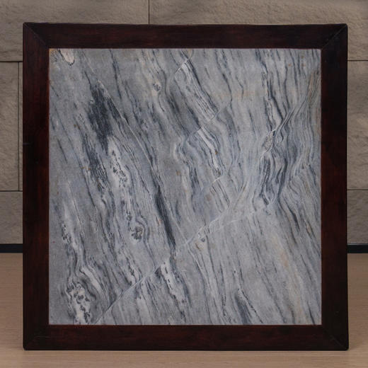 清 红木镶云石回纹八仙桌 商品图2