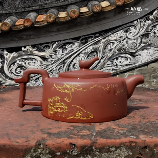 【样品清仓特惠3折，仅1套，无货退款】一物堂茶器紫砂功夫茶具 原创 故乡水茶壶手工壶紫砂套装  （一壶一海四杯） 商品图2