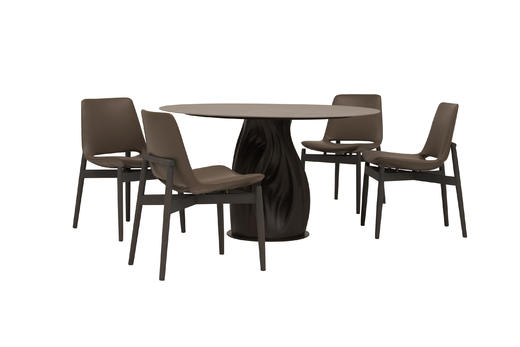 CASSiel 餐椅 | 皮布面料，底架木色可选，详询客服 商品图6