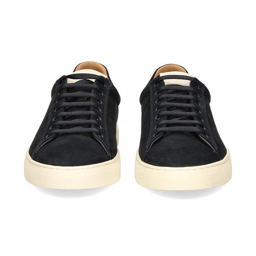 EMPORIO ARMANI 阿玛尼 男士金属徽标系带休闲鞋 深蓝色 X4X550 XF570 00285 商品图1