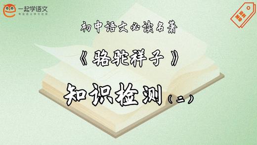 《骆驼祥子》知识检测（二） 商品图0