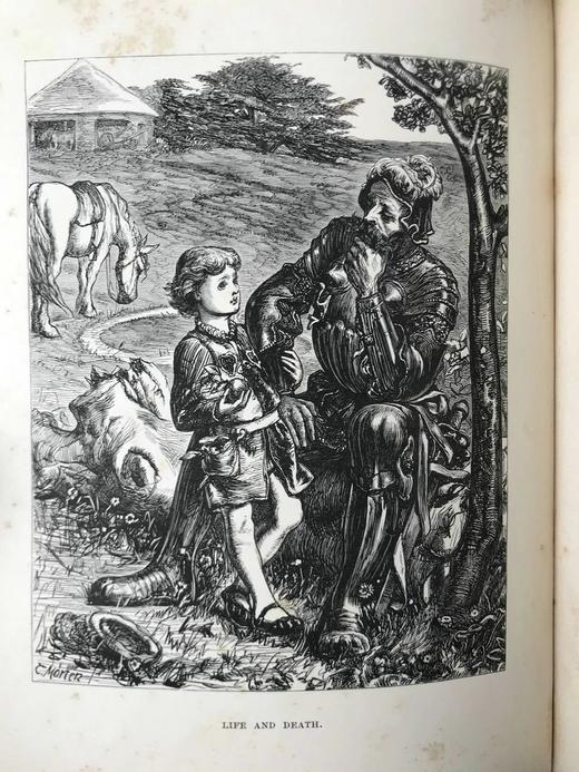 1866年 普罗克特《传奇与歌谣集》 狄更斯作序 20幅版画插图 全真皮精装大32开 商品图12