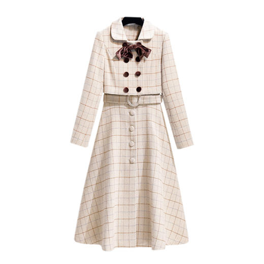 裁缝学苑 AG100秋季小香风连衣裙套装两件套外套服装纸样裁剪图 商品图4