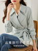 【断码清仓】熙世界2025春装新款流行宽松时尚淑女气质收腰显瘦中长款风衣外套 商品缩略图0