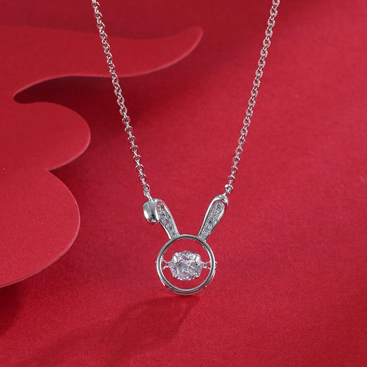 子佩集S925银【垂耳萌兔】套链项链【YL-5418101】2301 商品图4