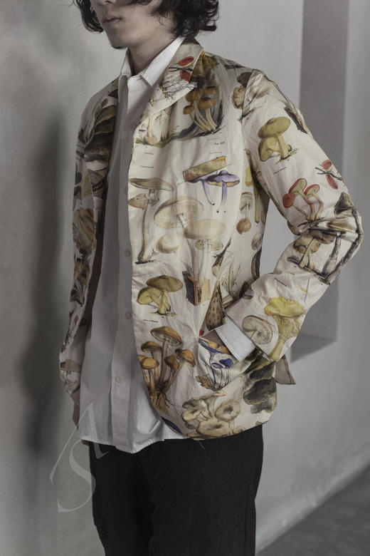 Paul Harnden 男士蘑菇印花BLAZER西装外套 商品图1