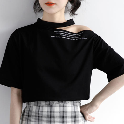 裁缝学苑AG184挂脖领短袖t恤纸样女夏衣服服装女装上衣样衣打版图 商品图0