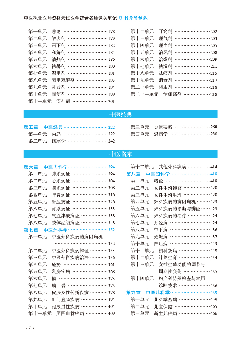 目录9787513279444中医执业医师资格考试医学综合名师通关笔记--精华背诵版2.jpg