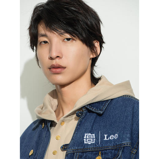 Lee宫廷文化“龙随型动”潮服22秋冬新品舒适蓝男外套LMT003647 商品图4