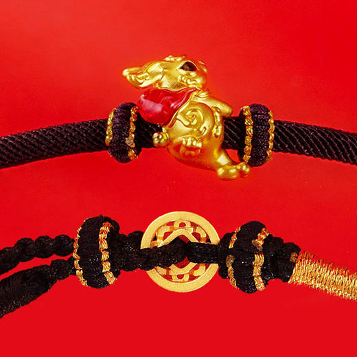 现货- 春晚生肖手串文创授权 春晚原创设计 999足金 5D无氰硬金与低温珐琅彩工艺结合 商品图11